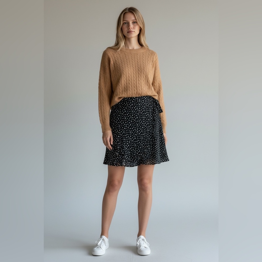 Brandy Melville deep green mini Skirt